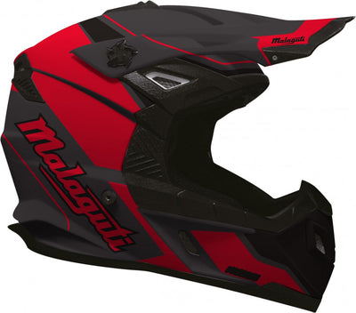 Šalmas MALAGUTI OFFROAD XP-20 juodas/ RAUDONAS – nuotrauka 2