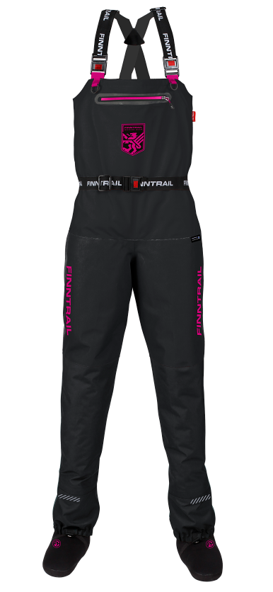 Kombinezonas finntrail RACHEL GRAPHITE MOTERIMS juoda/ rožinė – nuotrauka 2