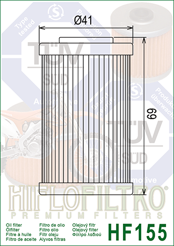 Alyvos filtras HF155 KTM 1 – nuotrauka 2