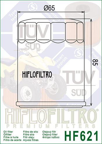 Alyvos-tepalų FILTRAS HIFLO HF621 ARCTIC CAT – nuotrauka 2
