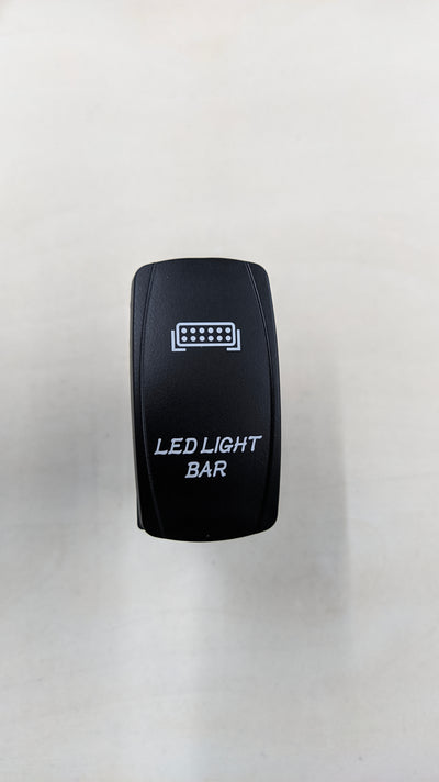 Jungiklis LED žibintams SU apšvietimu (rock switch)