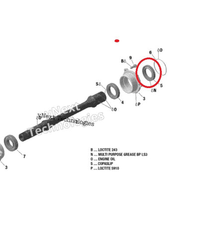 CAN AM (BRP) G1, G2 VAROMOJO VELENO RIEBOKŠLIS 420850055