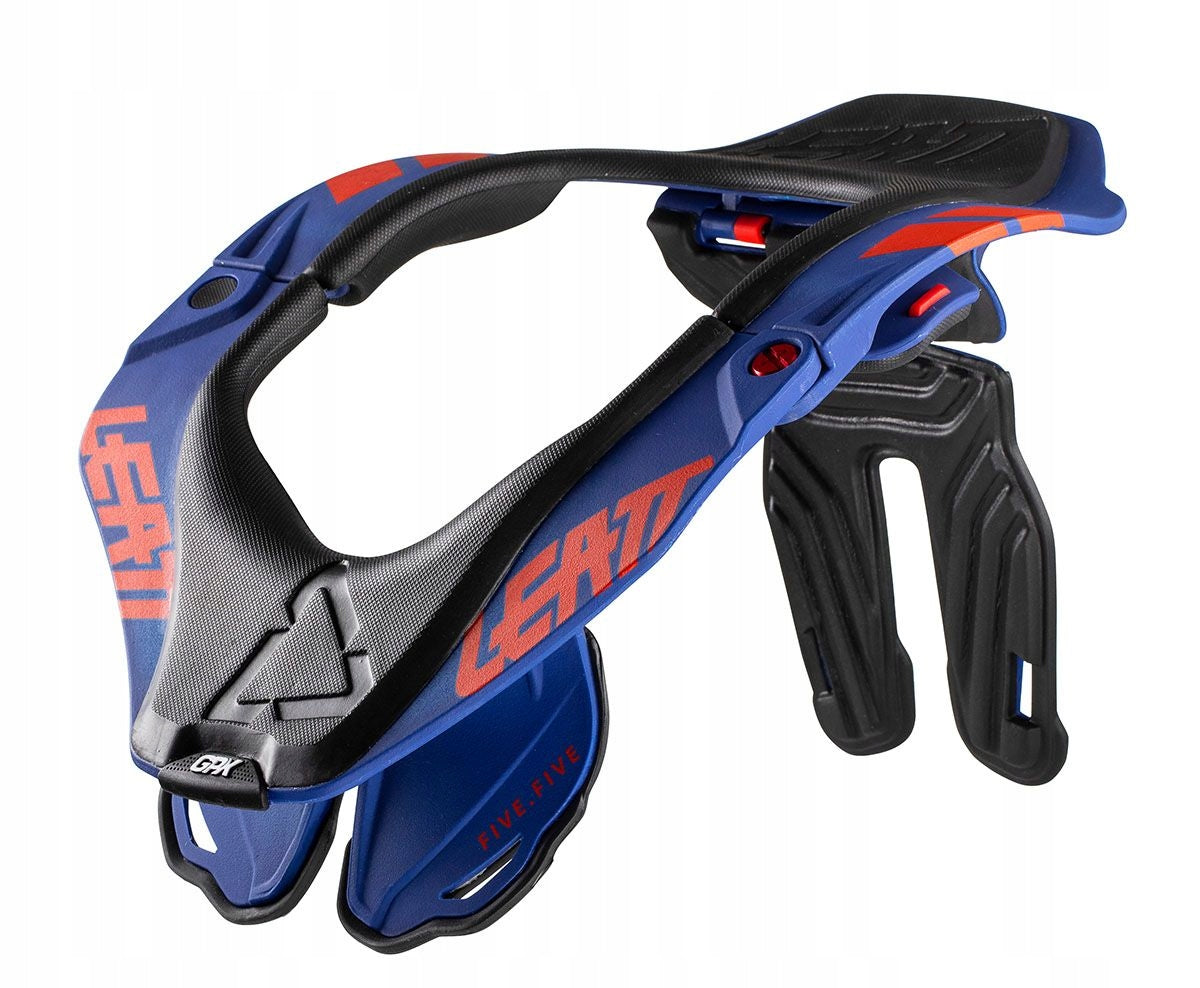 KAKLO APSAUGA LEATT GPX 5.5 ROYAL mėlyna/raudona