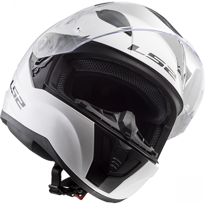 Šalmas LS2 RAPID II SOLID BLIZGUS BALTAS – nuotrauka 3