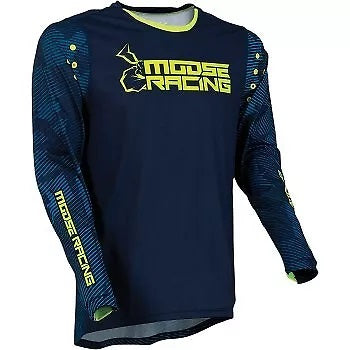 Marškinėliai MOOSE RACING soft-goods AGROID BLUE