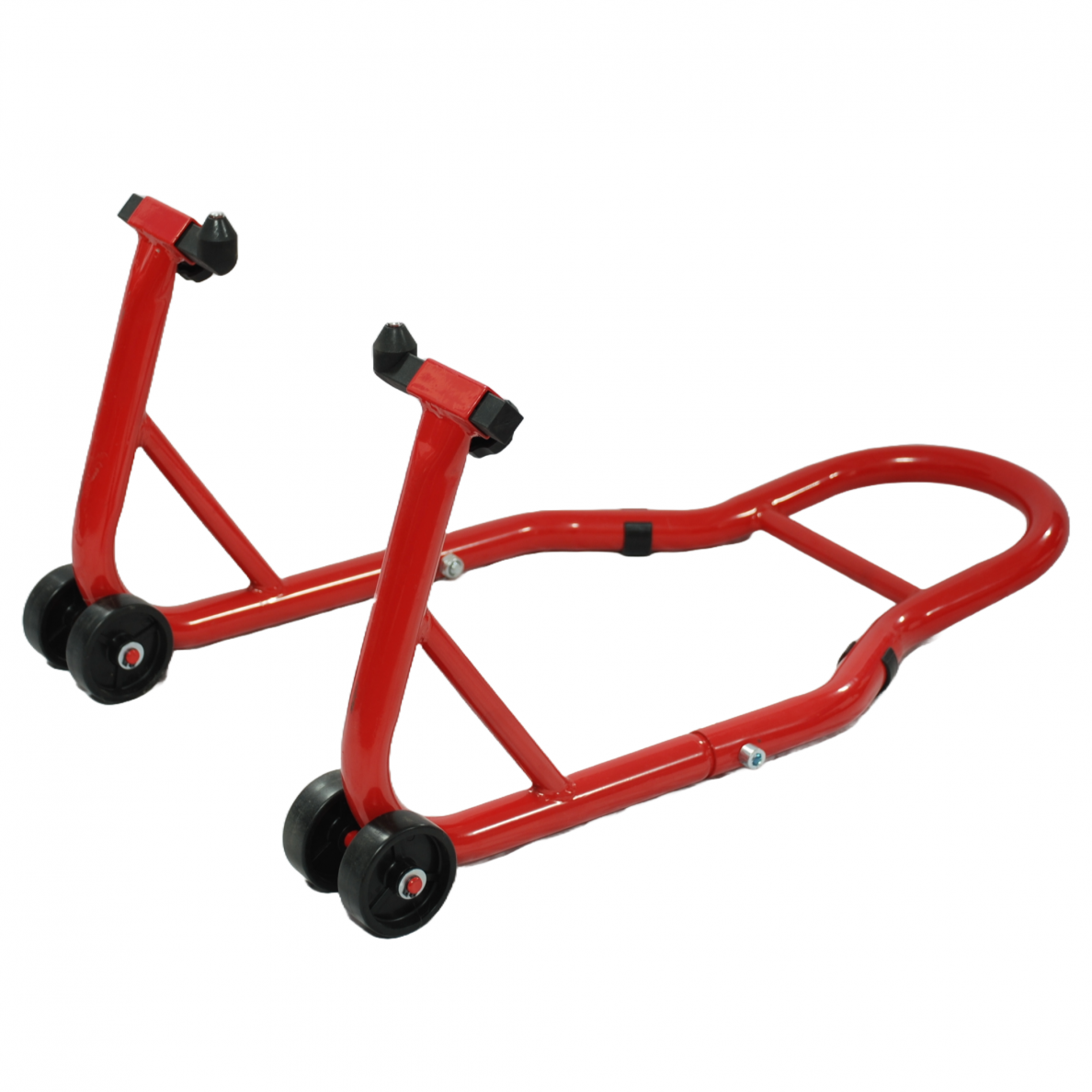 Motociklo stovas priekiniam ratui 225kg raudonas