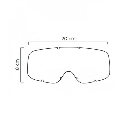 AKINIAI ETHEN MX6502 MASCHERA BIMBO vaikiški motokrosiniai balta/juoda – nuotrauka 2