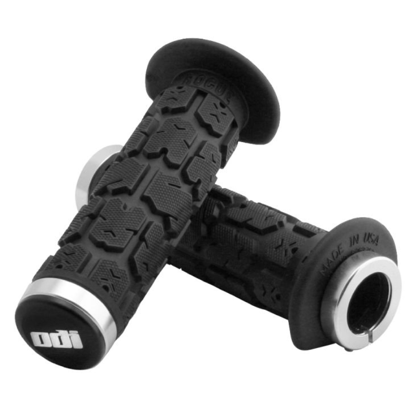 ODI guminės rankenėlės ROGUE 120 lock-on JUODOS