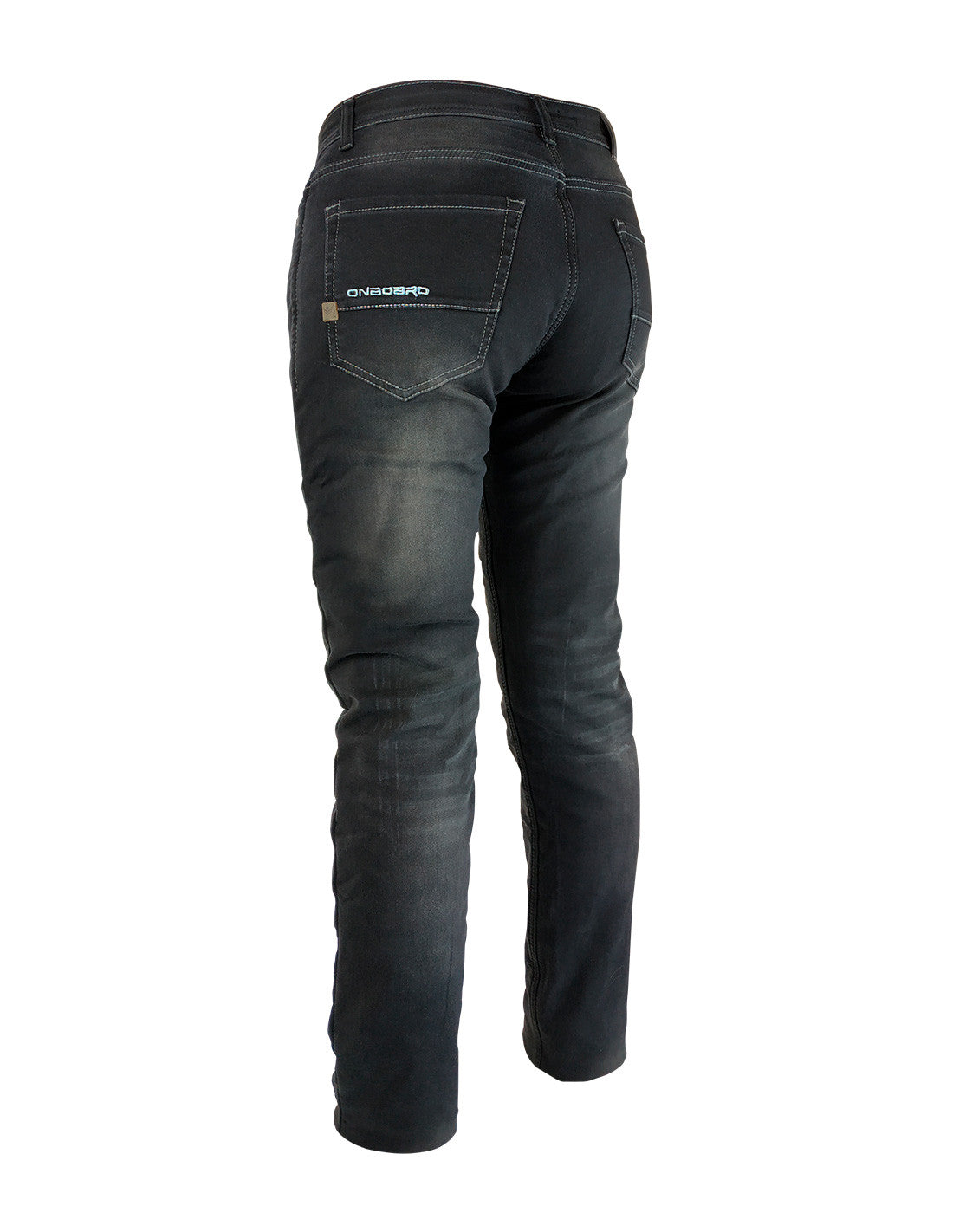 MOTO džinsai ONBOARD CHIC 02 + APSAUGOS MOTERIMS JUODI – nuotrauka 3