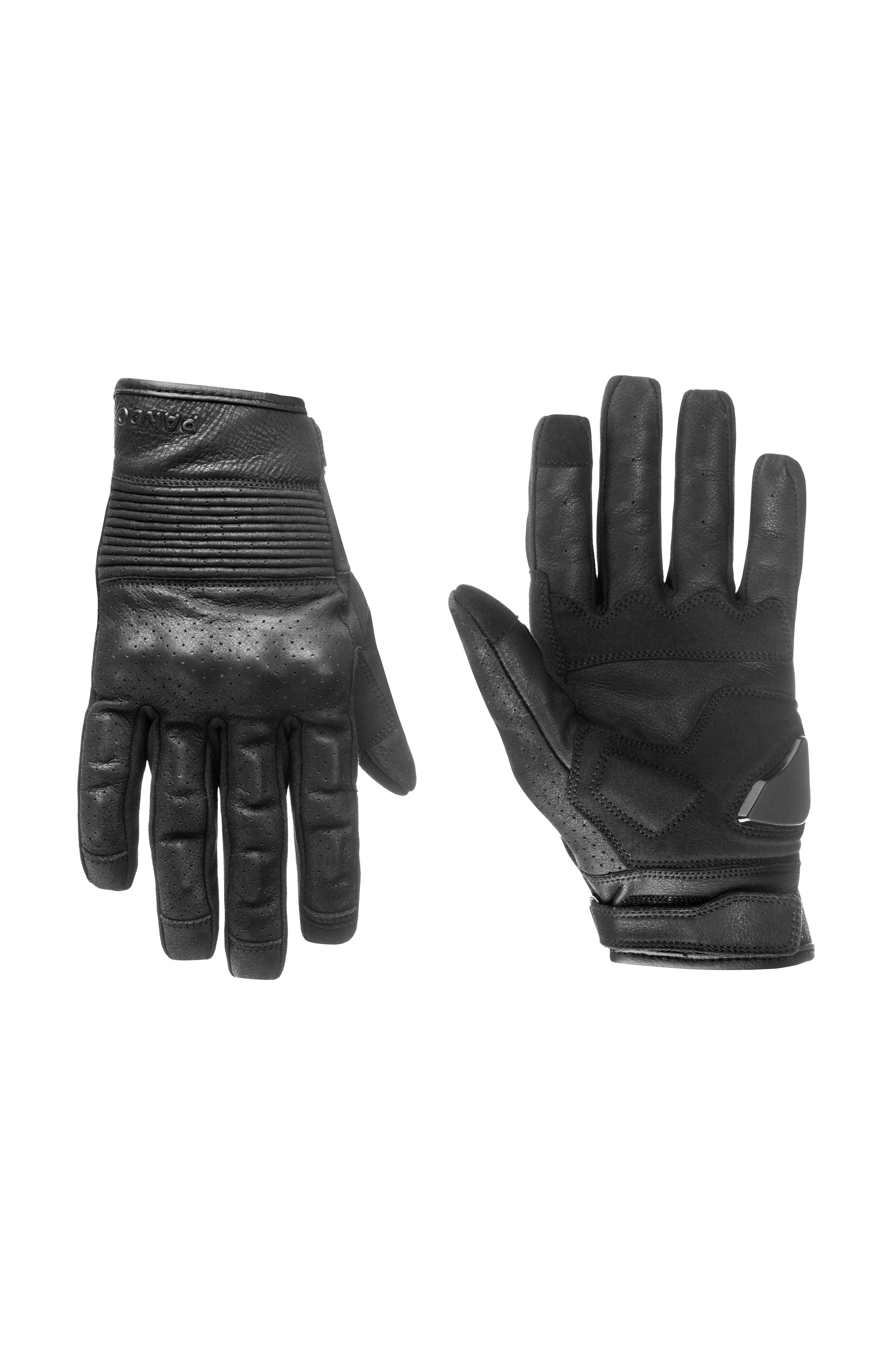 PANDO MOTO ONYX odinės pirštinės JUODOS – nuotrauka 6