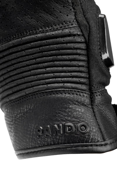 PANDO MOTO ONYX odinės pirštinės JUODOS – nuotrauka 7