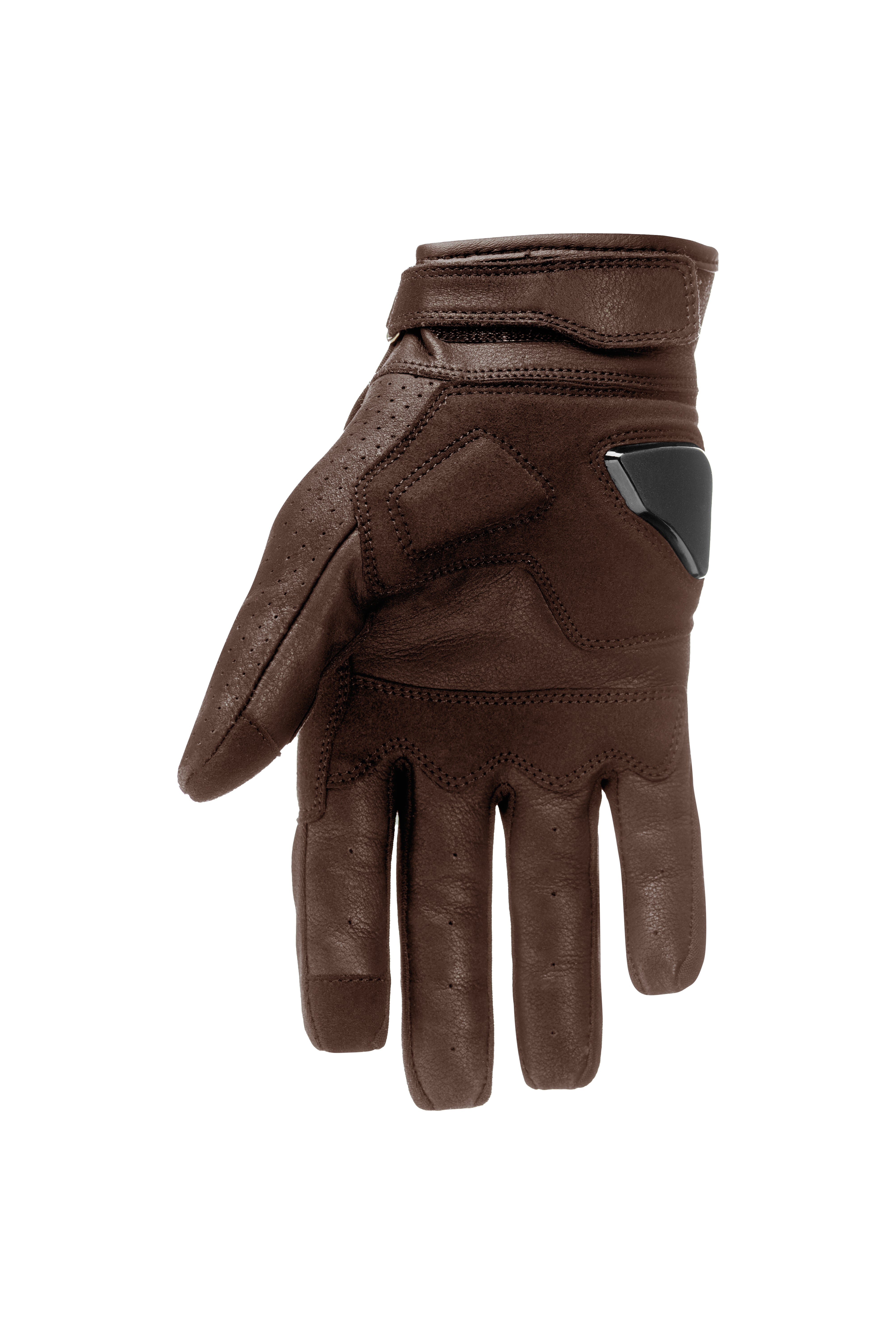 PANDO MOTO ONYX odinės pirštinės RUDOS – nuotrauka 2