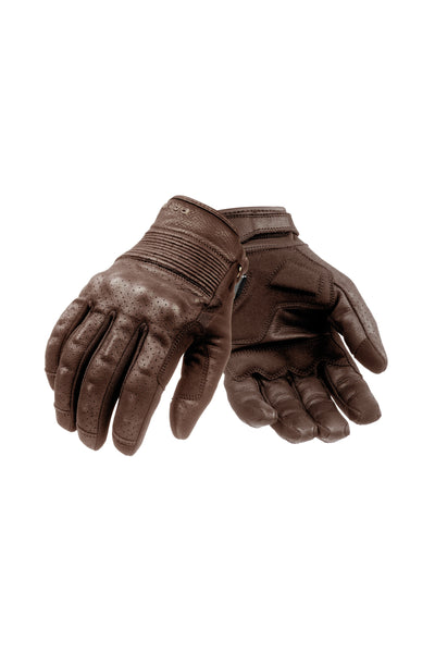PANDO MOTO ONYX odinės pirštinės RUDOS – nuotrauka 6
