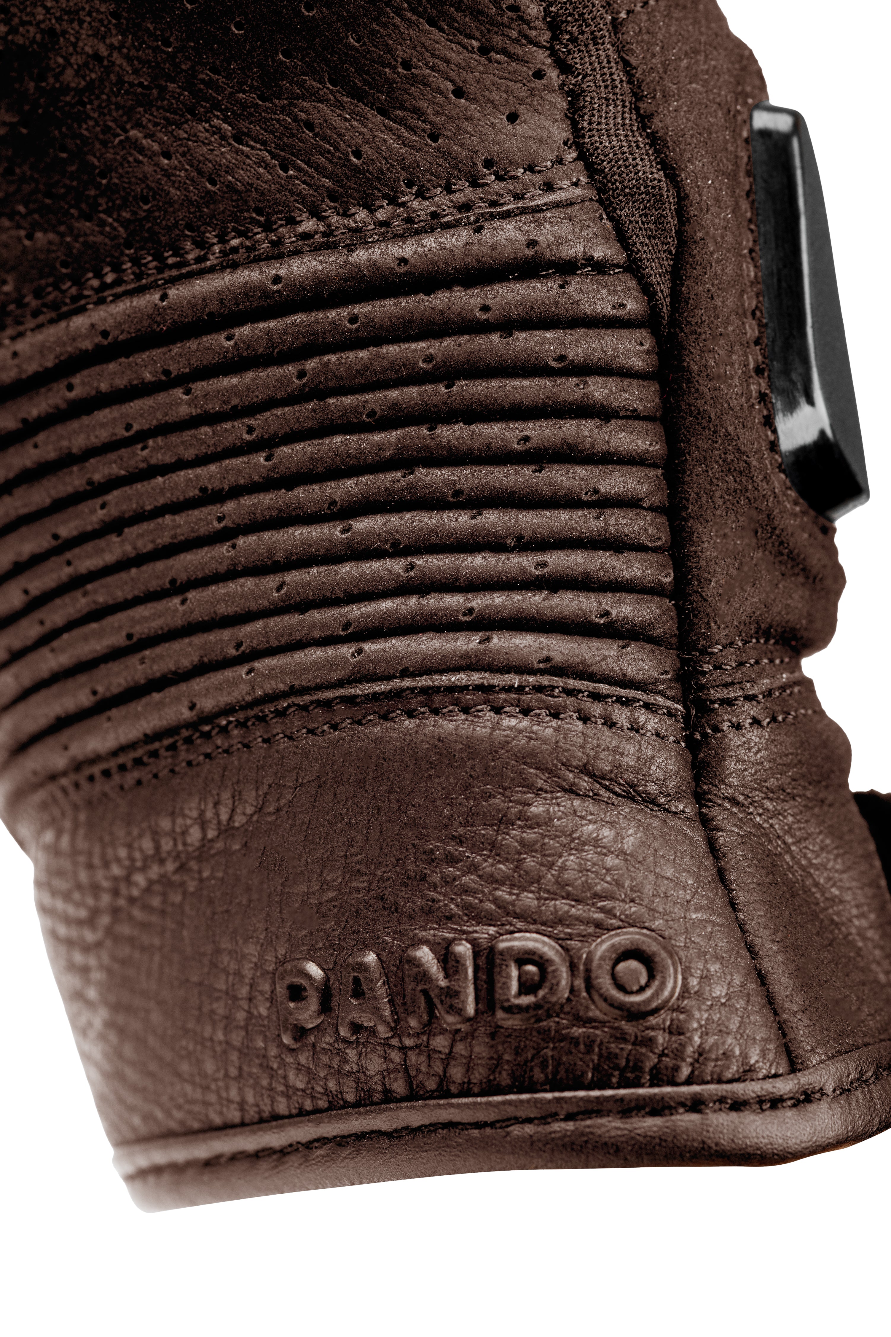 PANDO MOTO ONYX odinės pirštinės RUDOS – nuotrauka 7