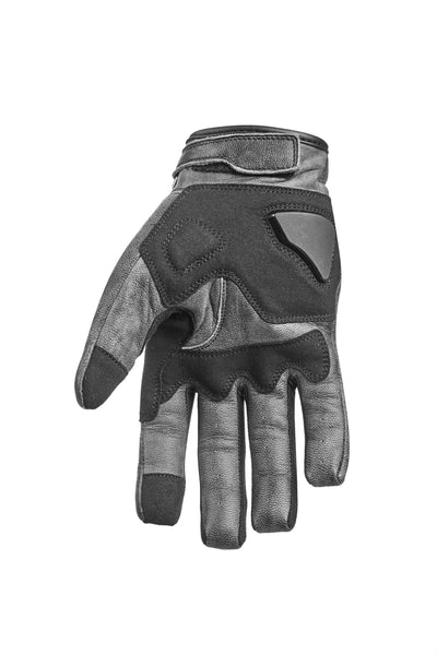 PANDO MOTO ONYX odinės pirštinės PILKOS – nuotrauka 2