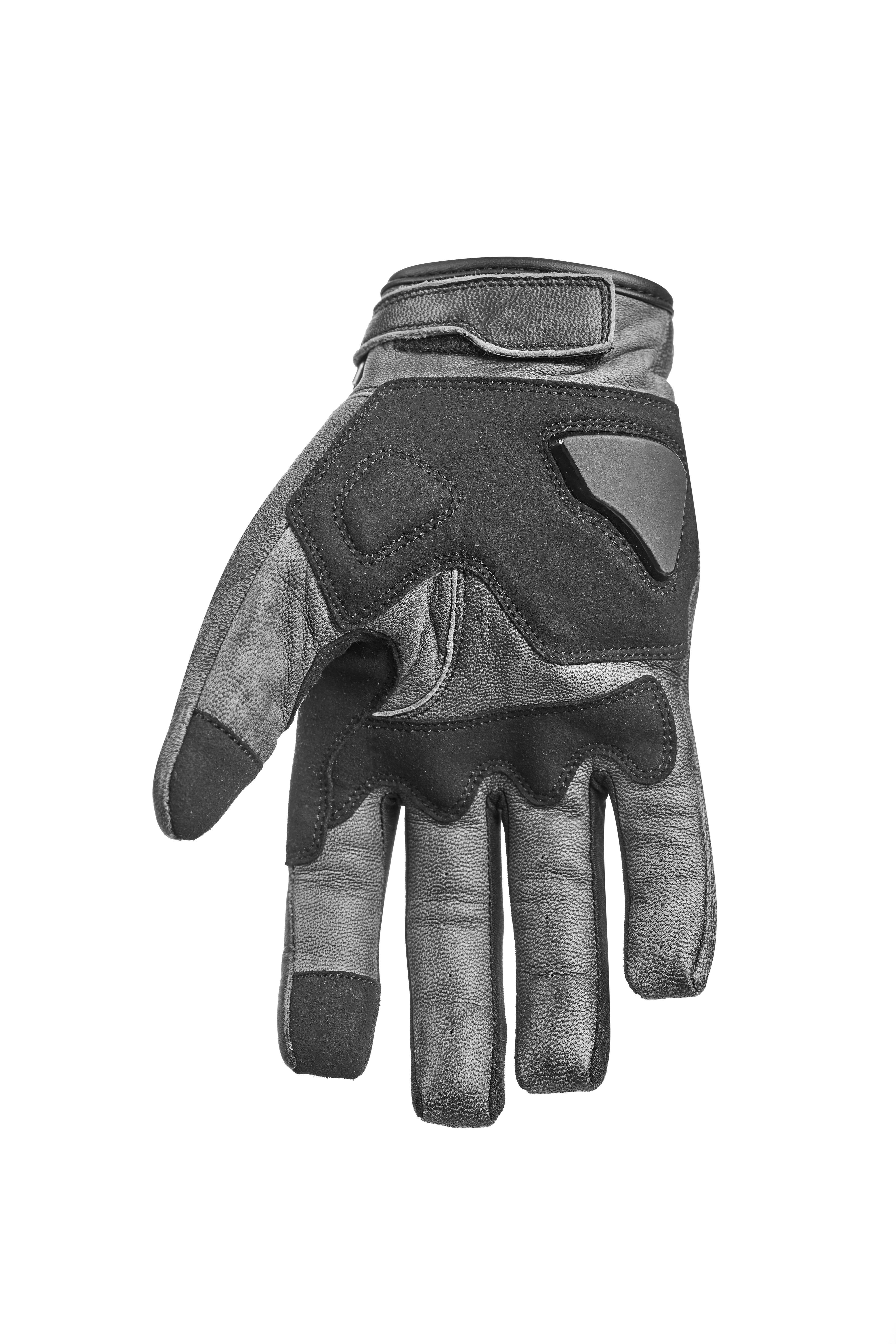 PANDO MOTO ONYX odinės pirštinės PILKOS – nuotrauka 2