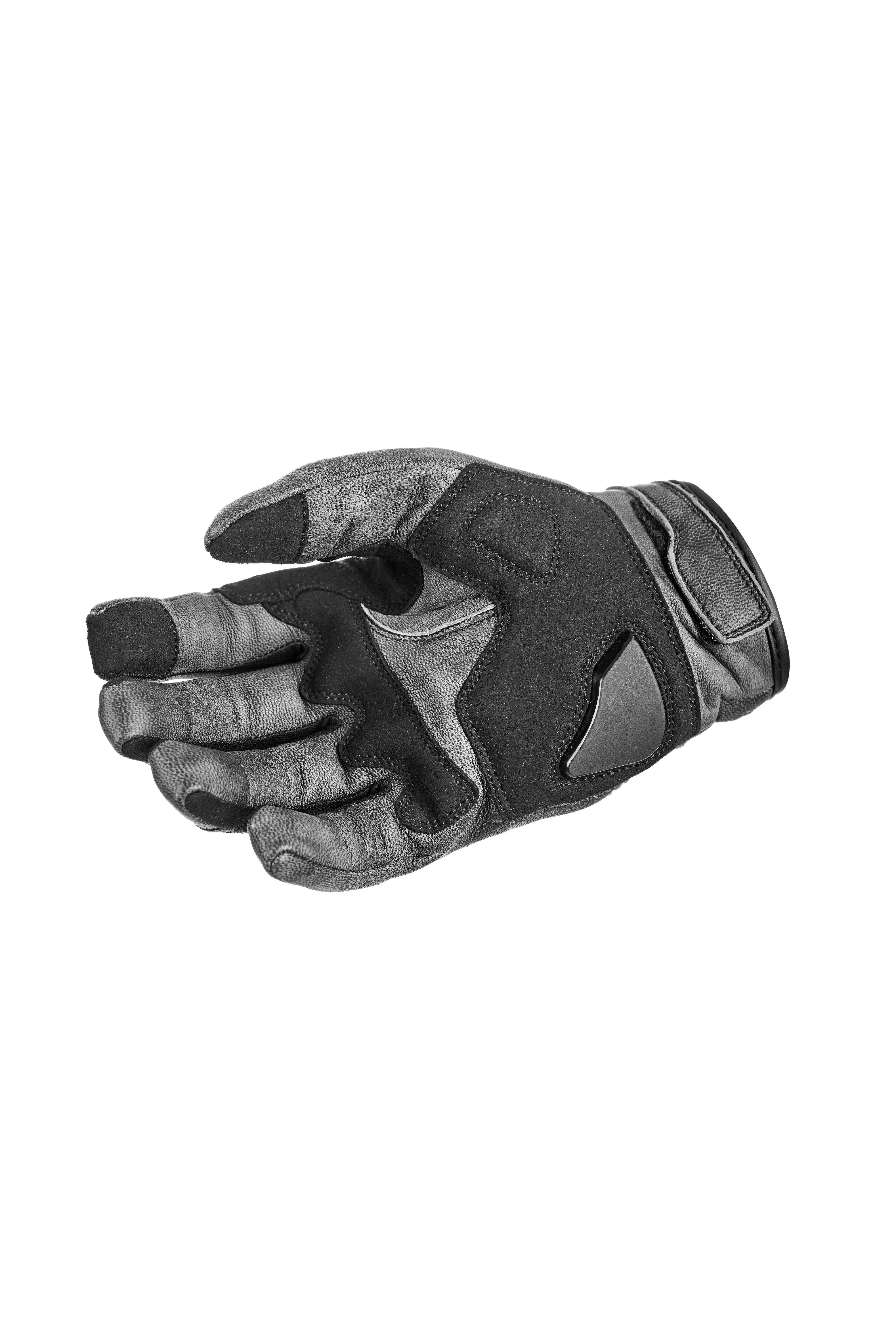 PANDO MOTO ONYX odinės pirštinės PILKOS – nuotrauka 4