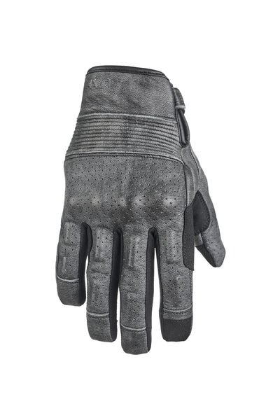 PANDO MOTO ONYX odinės pirštinės PILKOS