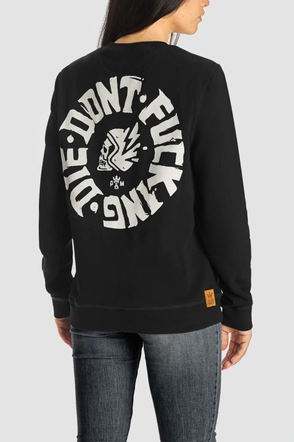 Džemperis PANDO MOTO JOHN don’t DIE JUODAS UNISEX – nuotrauka 3
