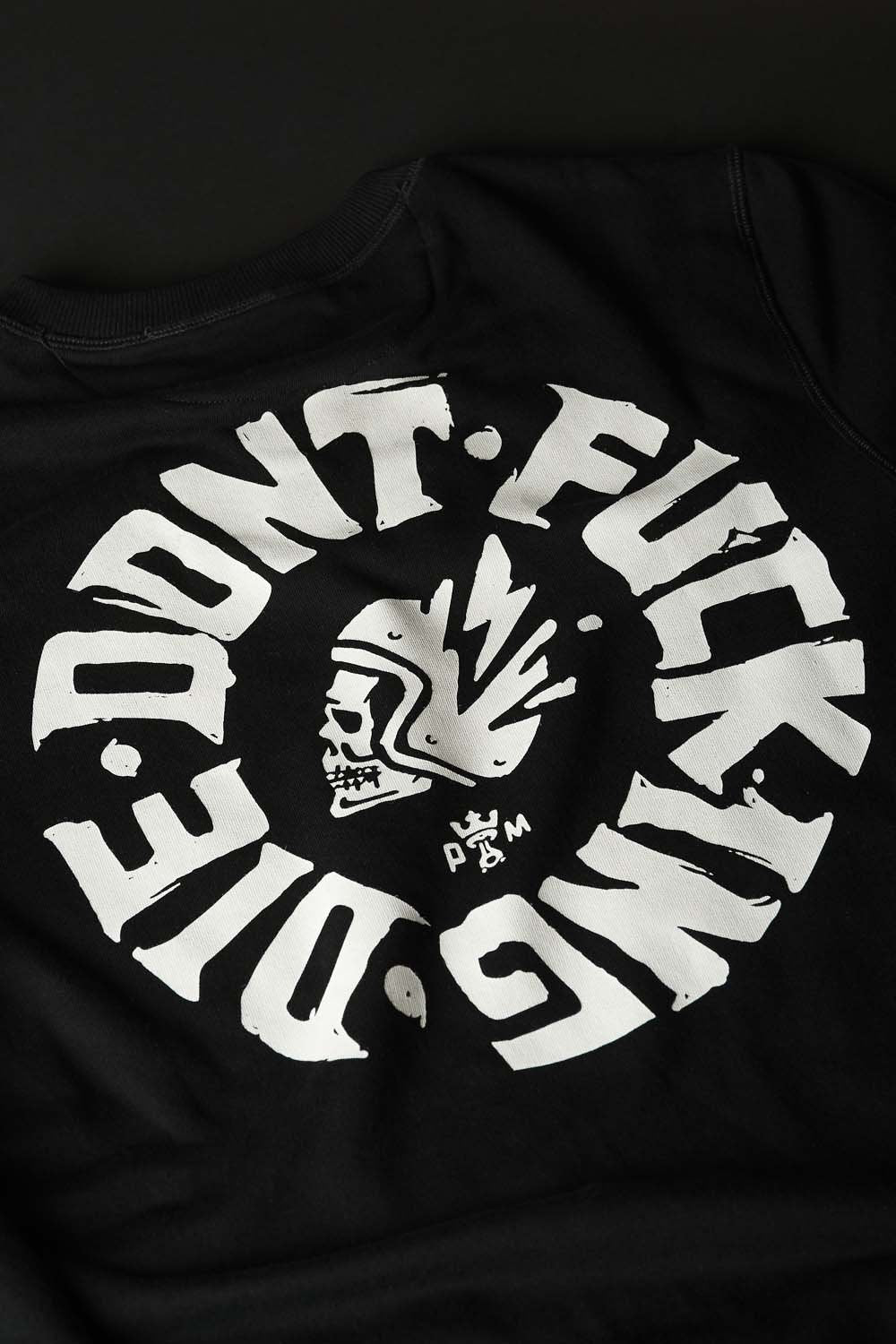 Džemperis PANDO MOTO JOHN don’t DIE JUODAS UNISEX – nuotrauka 6