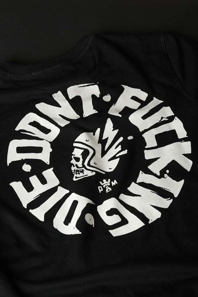 Džemperis PANDO MOTO JOHN don’t DIE JUODAS UNISEX – nuotrauka 6