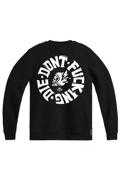 Džemperis PANDO MOTO JOHN don’t DIE JUODAS UNISEX