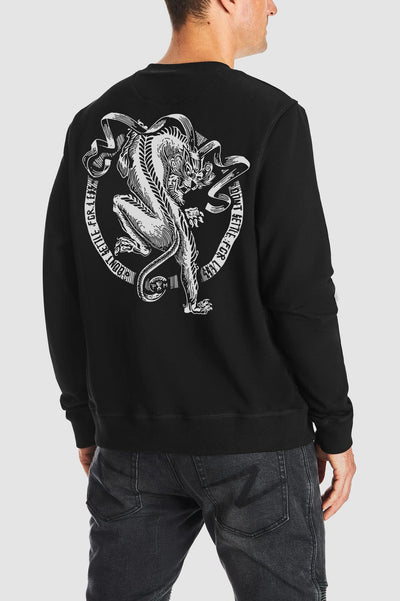 Džemperis PANDO MOTO JOHN TIGER JUODAS UNISEX – nuotrauka 4