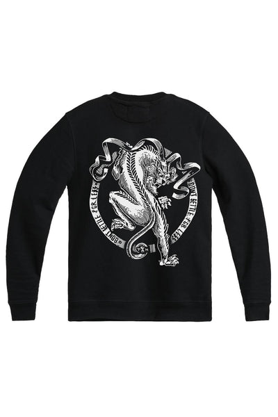 Džemperis PANDO MOTO JOHN TIGER JUODAS UNISEX
