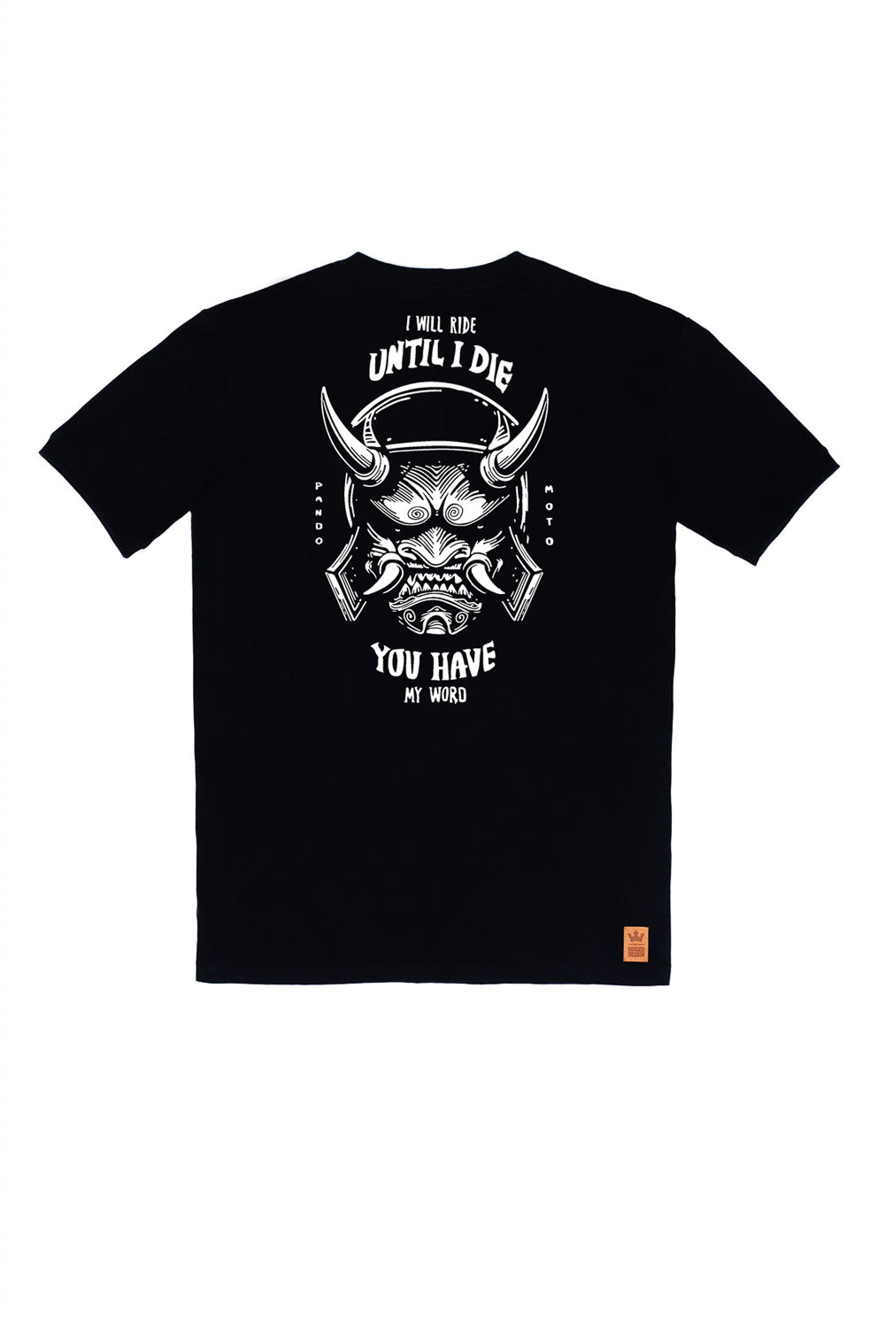 Marškinėliai PANDO MOTO MIKE TILL DIE JUODI UNISEX