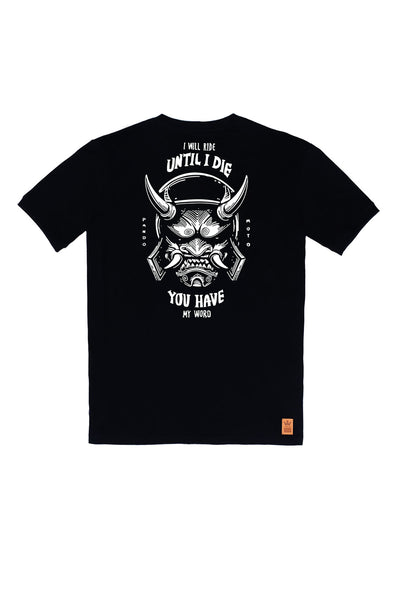 Marškinėliai PANDO MOTO MIKE TILL DIE JUODI UNISEX