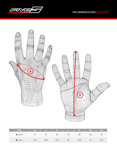 Pirštinės five glove RS3 evo juodos – nuotrauka 3