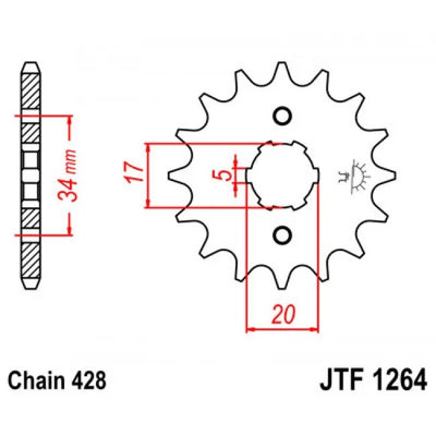 Priekinė žvaigždutė 428Chan 15dan JTF1264.15