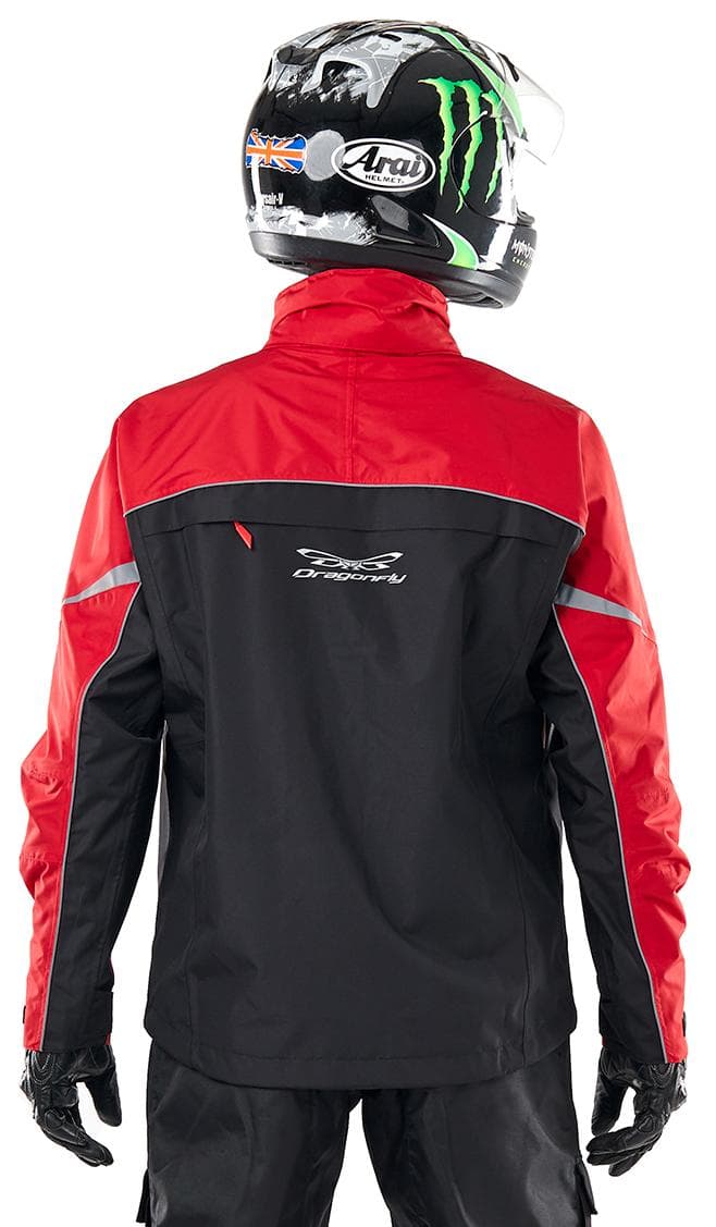 Striukė dragonfly QUAD juoda/ RAUDONA UNISEX – nuotrauka 3