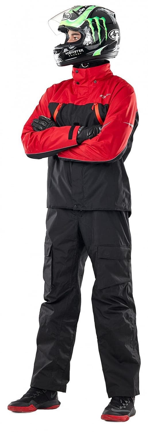 Striukė dragonfly QUAD juoda/ RAUDONA UNISEX – nuotrauka 4