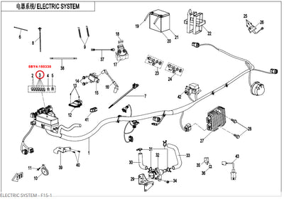 CFMOTO OEM VALDYMO rėlė, auxiliary RELAY 5BY4-150330 – nuotrauka 2