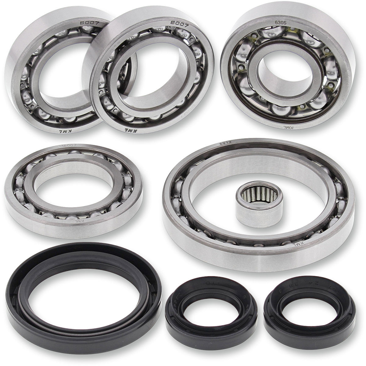 Riebokšlių ir guolių rinkinys galas differential bearing and seal kit rear can am