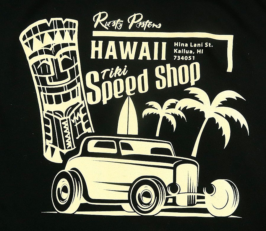 Palaidinė RUSTY PISTONS HAWAII MOTERIMS – nuotrauka 4
