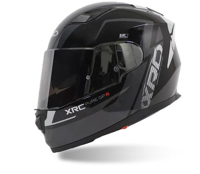Šalmas XRC PURE GP 6 JUODAS/PILKAS