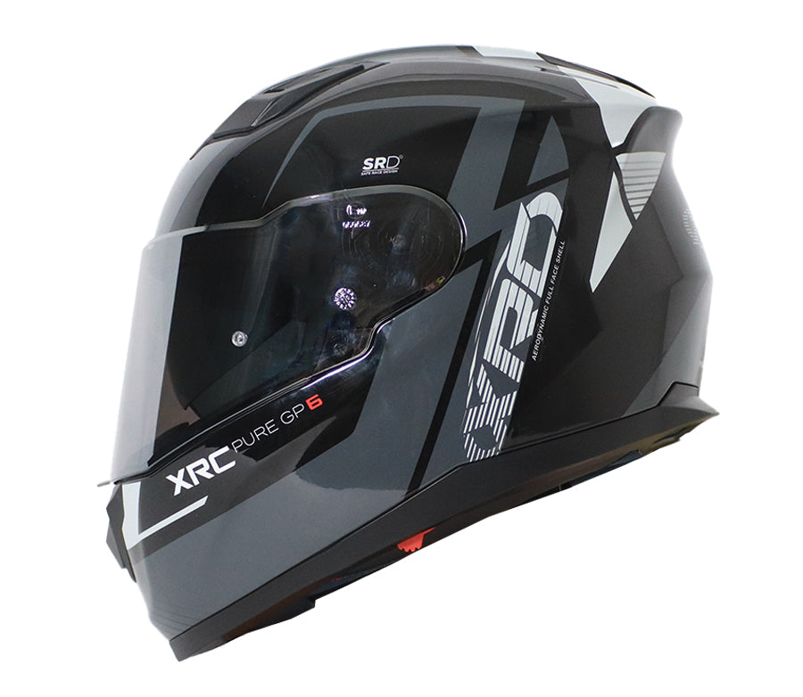 Šalmas XRC PURE GP 6 JUODAS/PILKAS