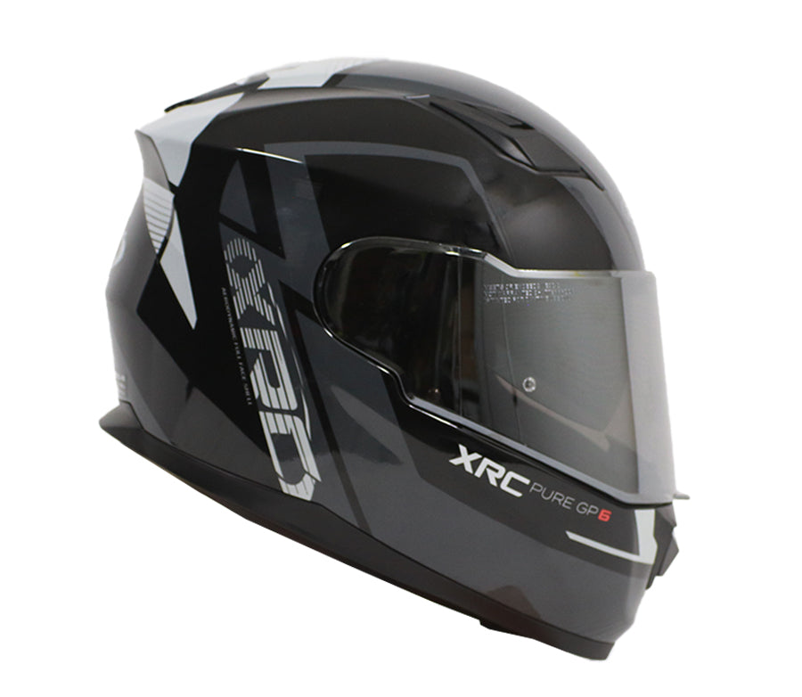 Šalmas XRC PURE GP 6 JUODAS/PILKAS
