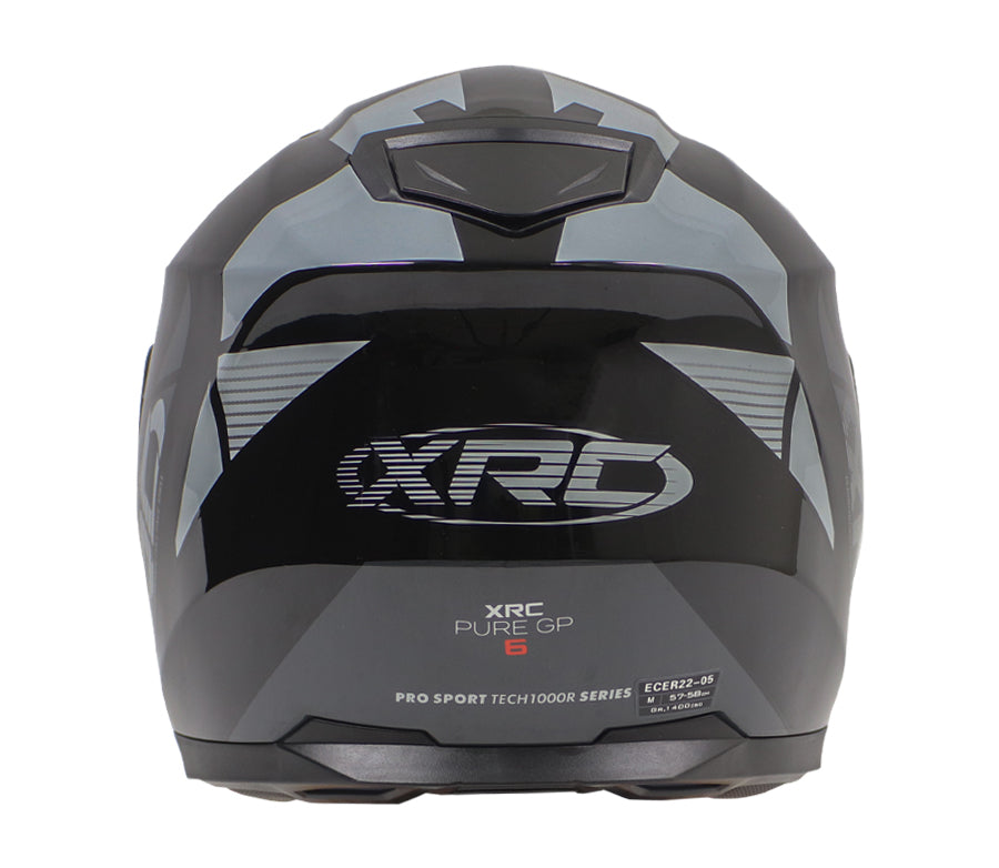 Šalmas XRC PURE GP 6 JUODAS/PILKAS