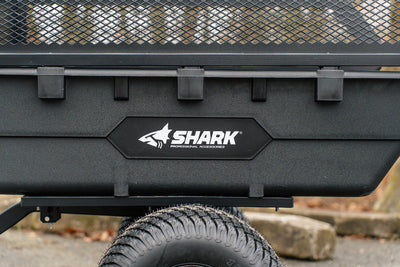 PRIEKABA SHARK ATV TRAILER GARDEN 300S SU paaukštinimais JUODA – nuotrauka 3