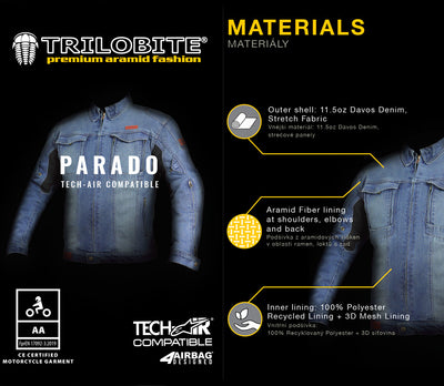 Striukė trilobite 2095 PARADO tech-air VYRAMS JUODA – nuotrauka 10