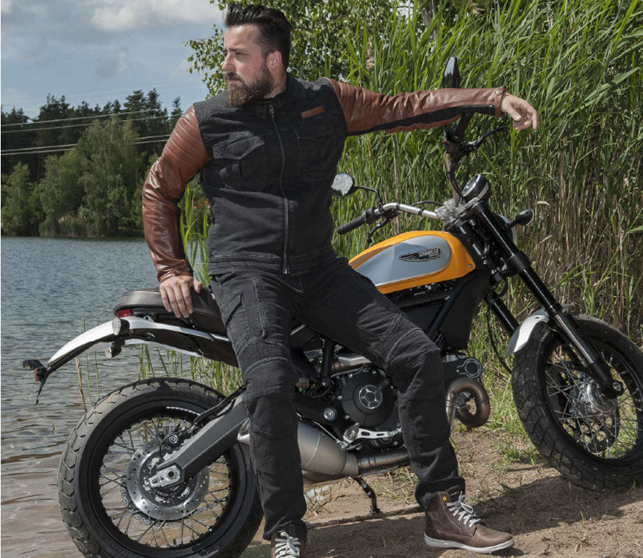 Striukė trilobite 964 ACID scrambler DENIM VYRAMS RUDA – nuotrauka 3