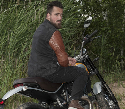 Striukė trilobite 964 ACID scrambler DENIM VYRAMS RUDA – nuotrauka 4