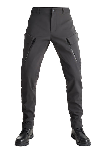 Tekstilinės kelnės PANDO MOTO TRITON WP SLIM JUODOS