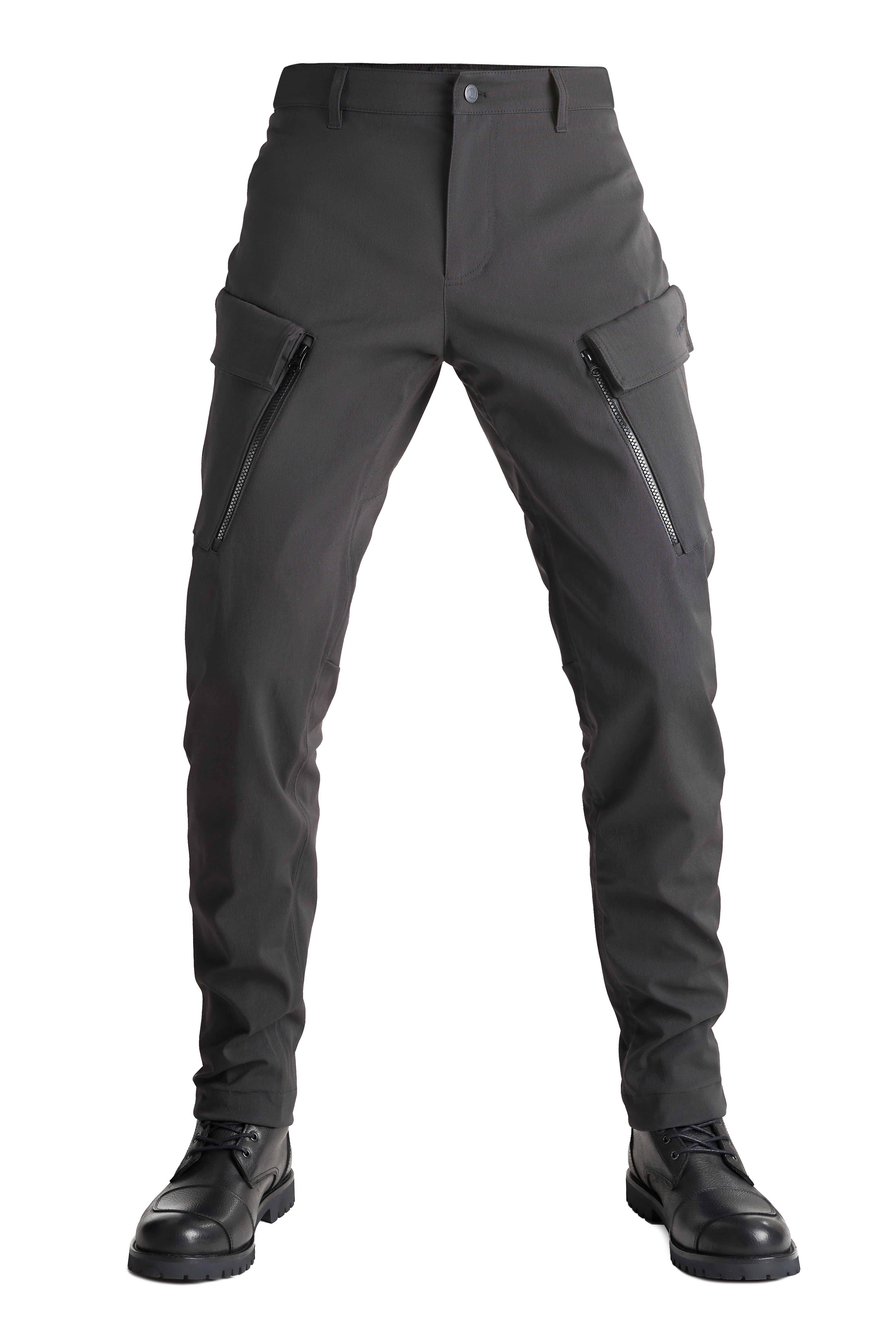 Tekstilinės kelnės PANDO MOTO TRITON WP SLIM JUODOS