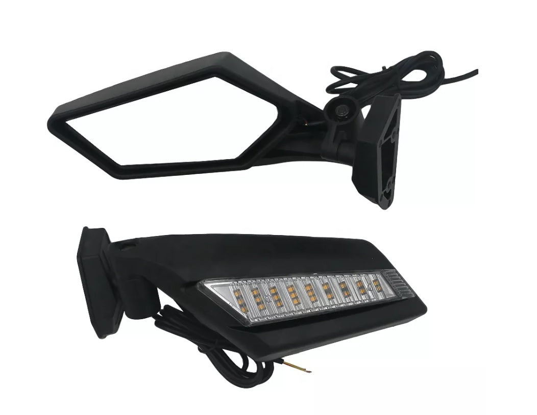 Veidrodėliai Can-am Maverick X3 komplektas su LED posūkiais LU-UTV-17C