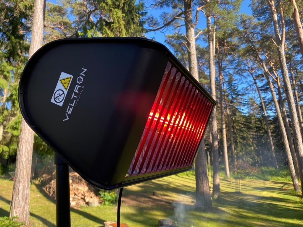 Veltron infraraudonųjų spindulių šildytuvas PREMIUM FATBOY 2,5kW, juodas – nuotrauka 6