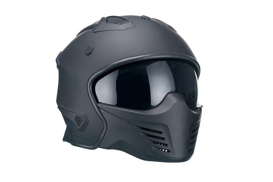 Šalmas VITO BRUZANO MATINIS JUODAS - FLUOR – nuotrauka 3